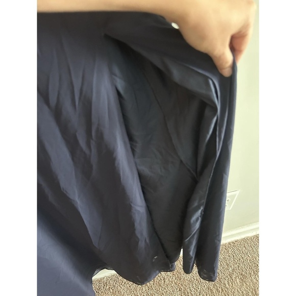 Wedding Guest Lulus Sweetest Entrance Navy Blue Ruffled Tie-Back Maxi Dress XL - Picture 5 of 8